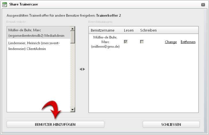 Benutzer hinzufügen